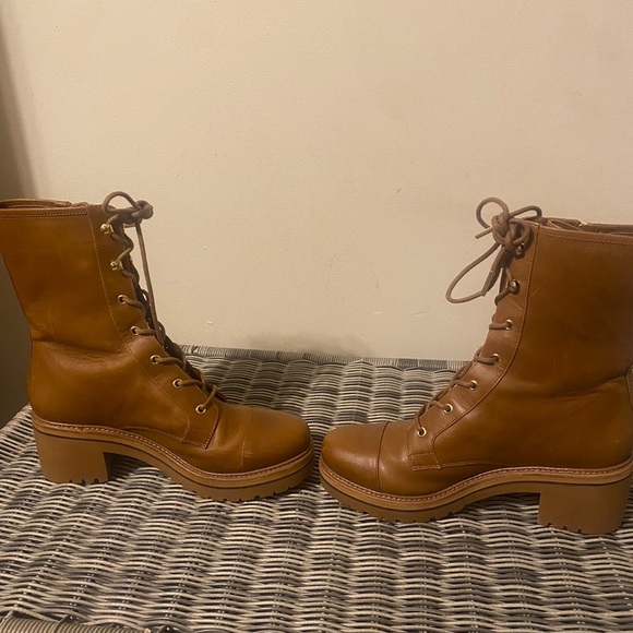 Michael kors cognac leather booties new - Picture 4 of 10